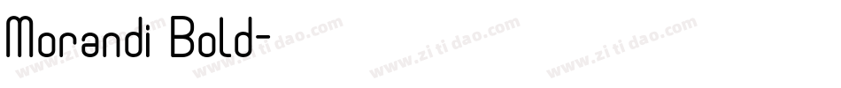 Morandi Bold字体转换